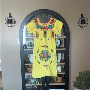 Vintage Embroidered Dress S/M